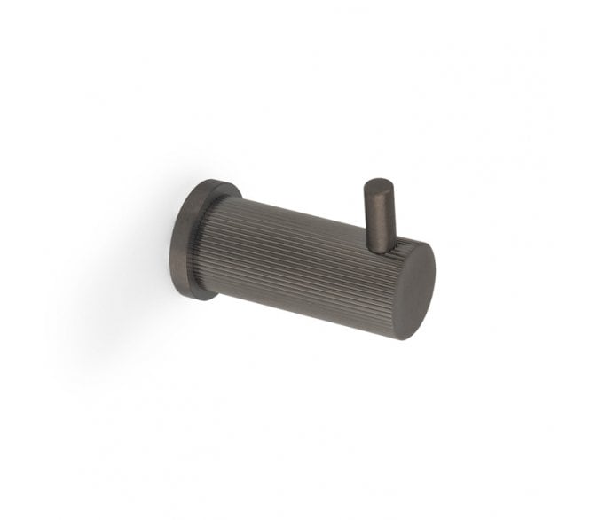 A&W AW776 Brunel Reeded Coat Hook - Dark Bronze PVD