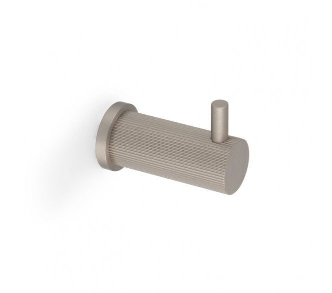 A&W AW776 Brunel Reeded Coat Hook - Satin Nickel