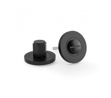 A&W AW794 Hex Bathroom Turn & Release Set - Black