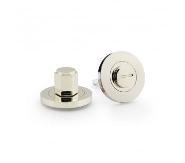 A&W AW794 Hex Bathroom Turn & Release Set - Polished Nickel