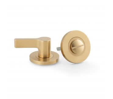 A&W AW798 Accessible Bathroom Turn & Release Set - Satin Brass