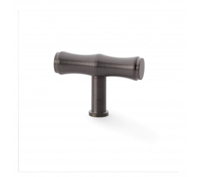 A&W AW801B Crispin Bamboo T- Bar Cupboard Knobs - Dark Bronze