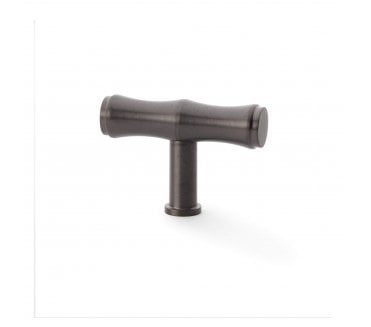 A&W AW801B Crispin Bamboo T- Bar Cupboard Knobs - Dark Bronze