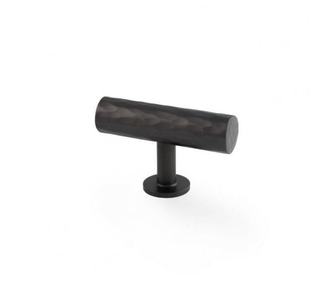 A&W AW804 Leila Hammered T-Bar Cabinet Knob - Dark Bronze