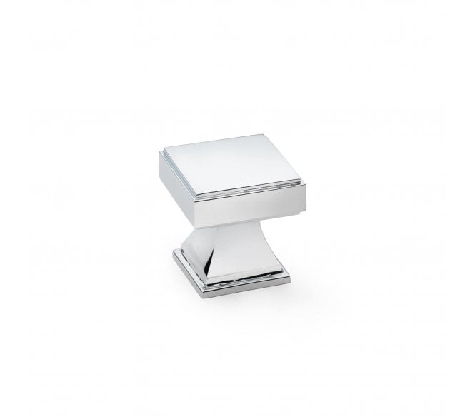 A&W AW80630 Jesper Square Cupboard Knobs - Polished Chrome