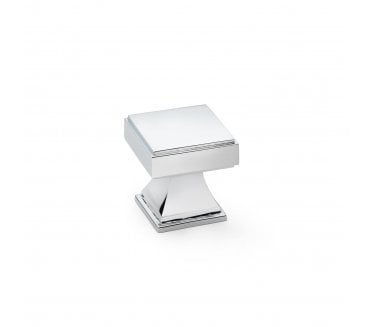 A&W AW80630 Jesper Square Cupboard Knobs - Polished Chrome