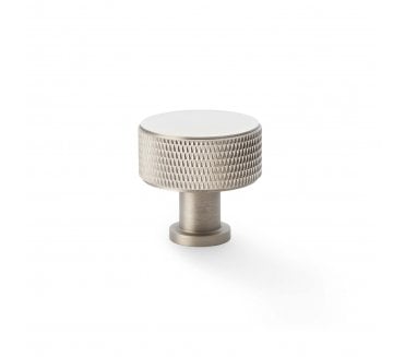 A&W AW807K Lucia Diamond Knurled Cupboard Knobs - Satin Nickel