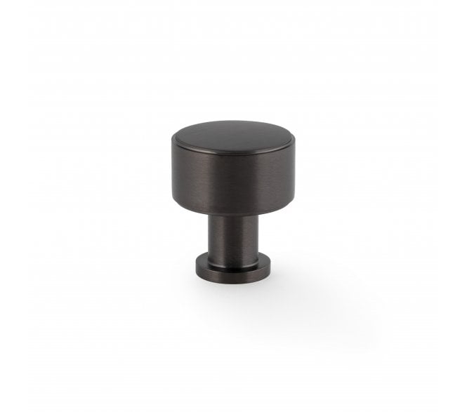 A&W AW807P Lucia Plain Cabinet Knobs - Dark Bronze