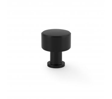 A&W AW807P Lucia Plain Cabinet Knobs - Matt Black