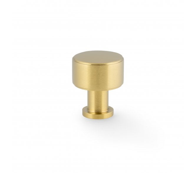 A&W AW807P Lucia Plain Cabinet Knobs - Satin Brass
