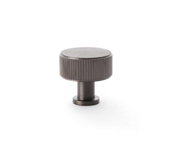A&W AW807R Lucia Reeded Cupboard Knobs - Dark Bronze