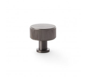 A&W AW807R Lucia Reeded Cupboard Knobs - Dark Bronze