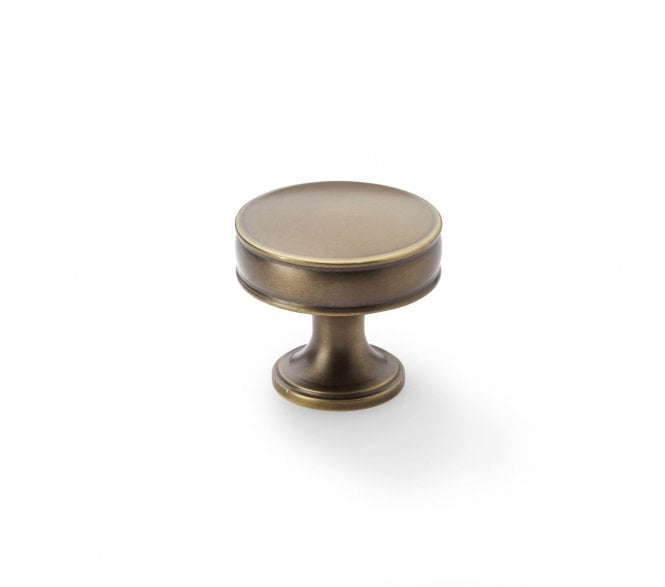 A&W AW808 Lynd Cupboard Knobs - Antique Brass