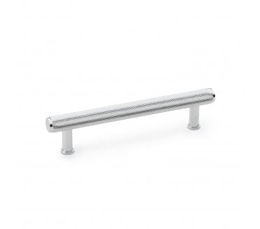 A&W AW809 Crispin Diamond Knurled T- Bar Cabinet Pull Handles - Polished Chrome