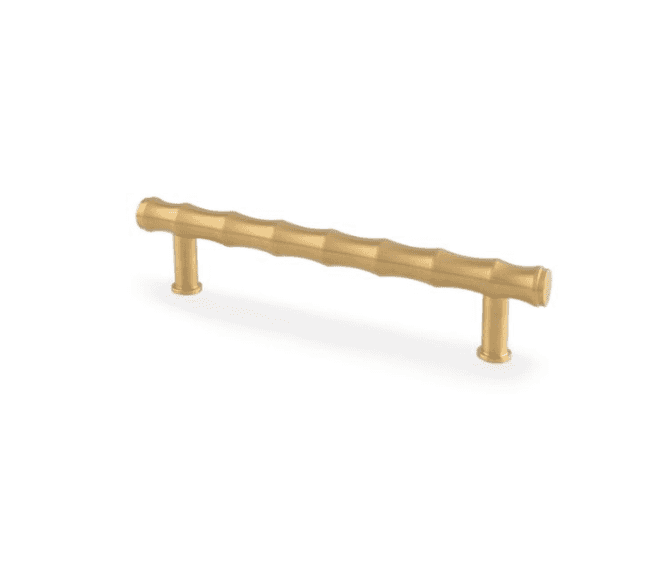 A&W AW809B Crispin Bamboo T- Bar Cabinet Pull Handles - Satin Brass