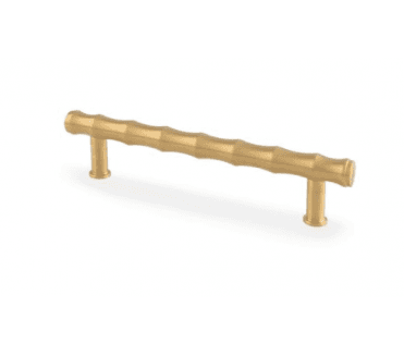 A&W AW809B Crispin Bamboo T- Bar Cabinet Pull Handles - Satin Brass