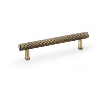 A&W AW809R Crispin Reeded T- Bar Cabinet Pull Handles - Antique Brass
