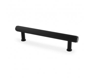 A&W AW809R Crispin Reeded T- Bar Cabinet Pull Handles - Black