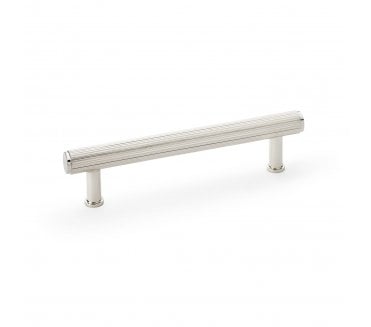 A&W AW809R Crispin Reeded T- Bar Cabinet Pull Handles - Polished Nickel