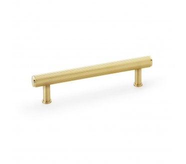 A&W AW809R Crispin Reeded T- Bar Cabinet Pull Handles - Satin Brass