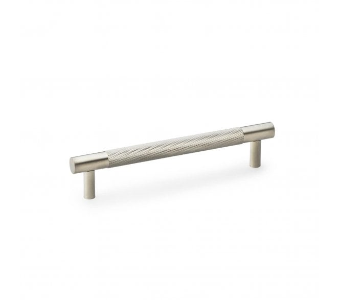 A&W AW810 Brunel Diamond Knurled T- Bar Cabinet Pull Handles - Satin Nickel