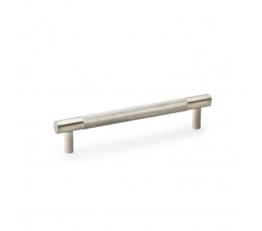 A&W AW810 Brunel Diamond Knurled T- Bar Cabinet Pull Handles - Satin Nickel