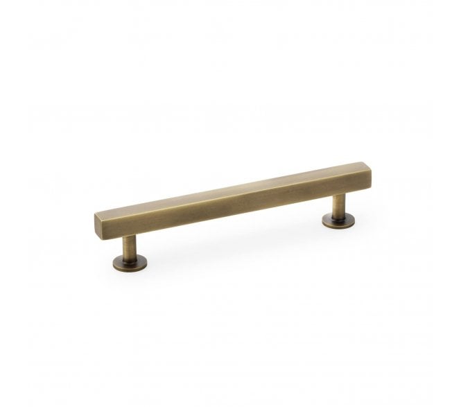 A&W AW815 Square T- Bar Cabinet Pull Handles - Antique Brass