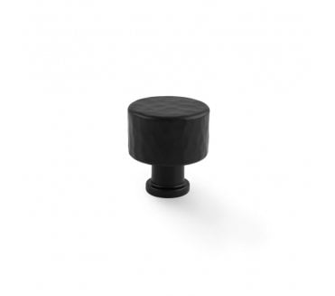 A&W AW816 Leila - Hammered Cupboard Knobs - Black