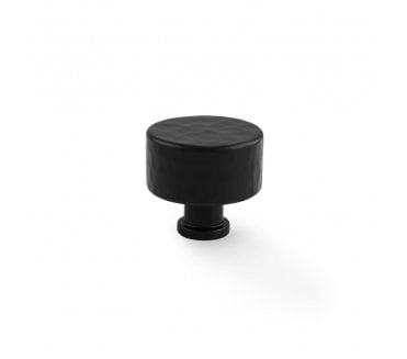 A&W AW816 Leila Hammered Cupboard Knobs - Black