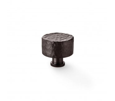 A&W AW816 Leila Hammered Cupboard Knobs - Dark Bronze