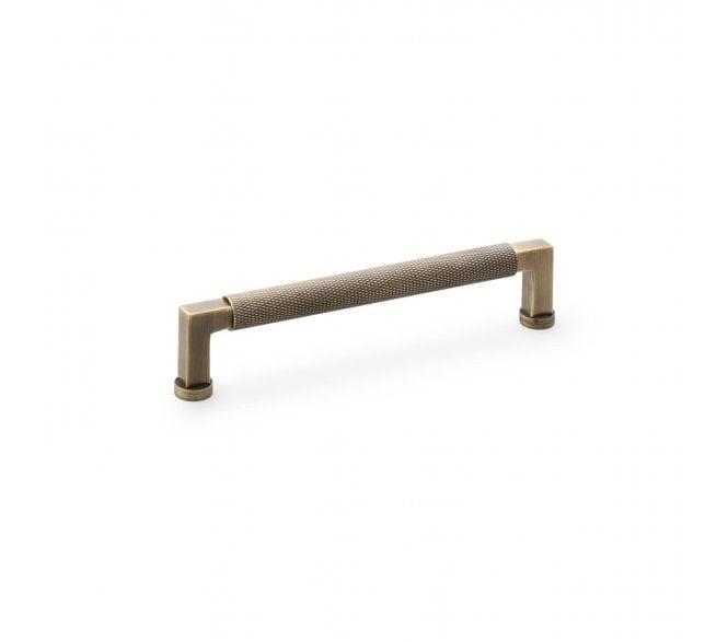A&W AW819 Camille Diamond Knurled Cabinet Pull Handles - Antique Brass