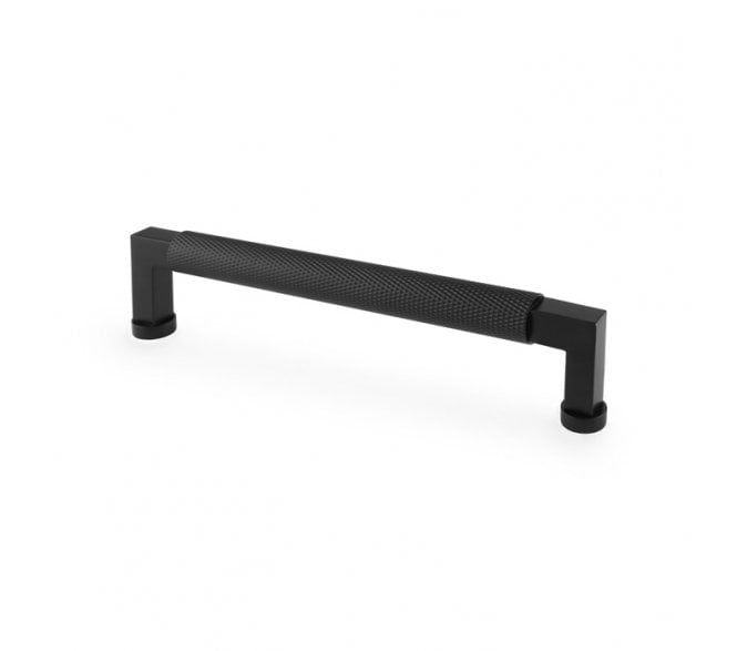 A&W AW819 Camille Diamond Knurled Cabinet Pull Handles - Black