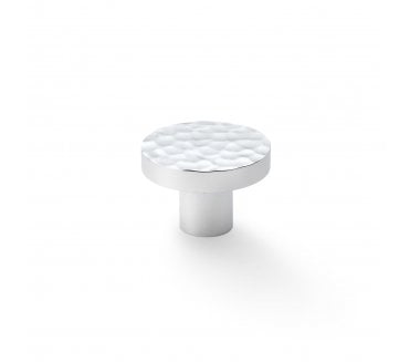 A&W AW820 Hanover Hammered Cupboard Knobs - Polished Chrome