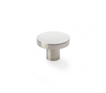 A&W AW821 Hanover Smooth Cupboard Knobs - Satin Nickel