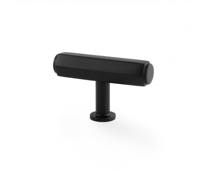 A&W AW829 Vesper Hex T- Bar Cabinet Knobs - Black