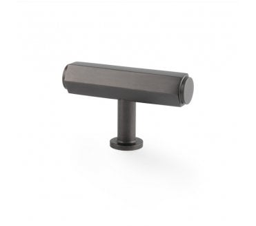 A&W AW829 Vesper Hex T- Bar Cabinet Knobs - Dark Bronze