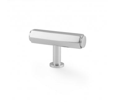 A&W AW829 Vesper Hex T- Bar Cabinet Knobs - Polished Chrome