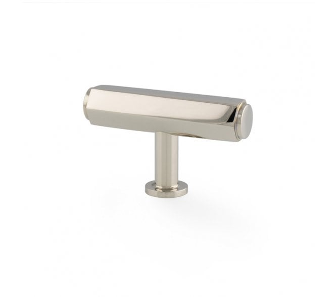 A&W AW829 Vesper Hex T- Bar Cabinet Knobs - Polished Nickel