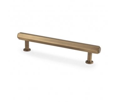 A&W AW830 Vesper Hex T- Bar Cabinet Pull Handles - Antique Brass