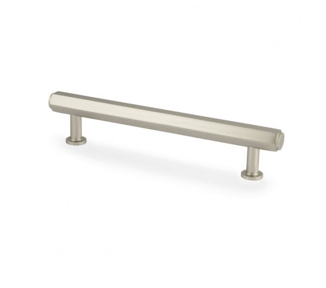 A&W AW830 Vesper Hex T- Bar Cabinet Pull Handles - Satin Nickel