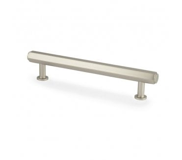 A&W AW830 Vesper Hex T- Bar Cabinet Pull Handles - Satin Nickel