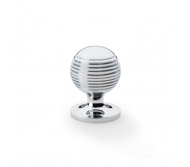 A&W AW832 Caesar Cupboard Knobs On Round Rose - Polished Chrome