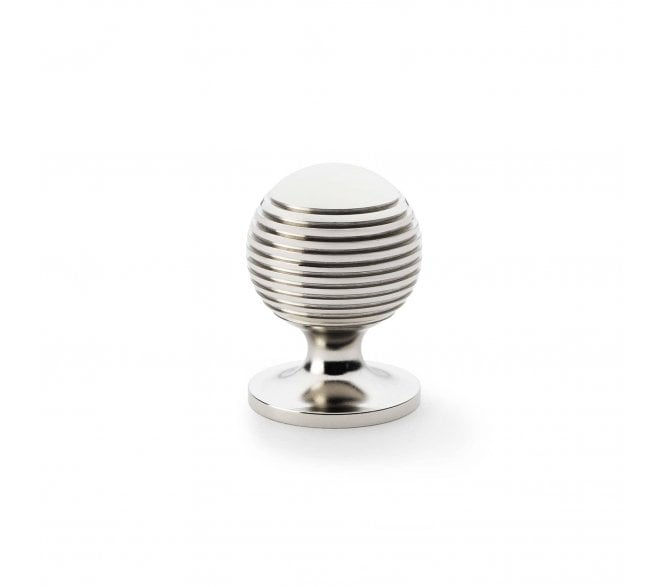 A&W AW832 Caesar Cupboard Knobs On Round Rose - Polished Nickel