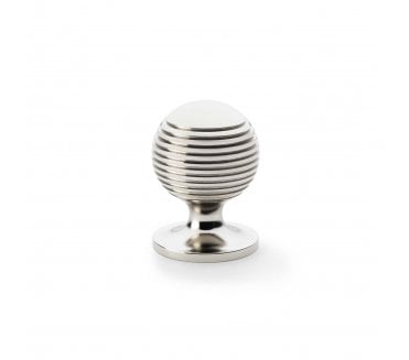 A&W AW832 Caesar Cupboard Knobs On Round Rose - Polished Nickel