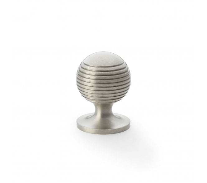 A&W AW832 Caesar Cupboard Knobs On Round Rose - Satin Nickel