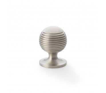 A&W AW832 Caesar Cupboard Knobs On Round Rose - Satin Nickel