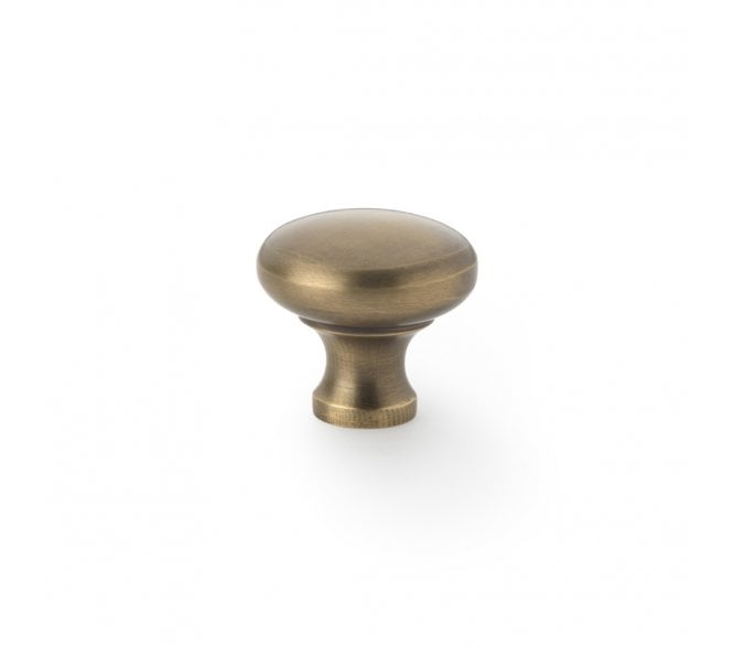 A&W AW83632 Wade Round Cupboard Knobs - Antique Brass