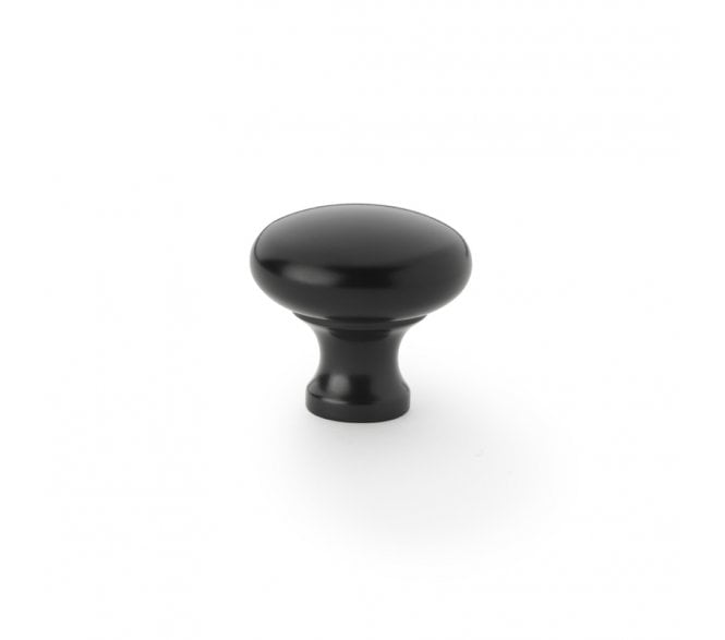 A&W AW836 Wade Round Cupboard Knobs - Black