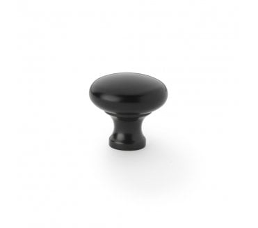 A&W AW836 Wade Round Cupboard Knobs - Black