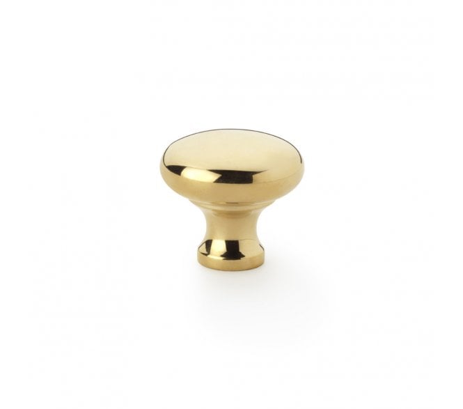 A&W AW836 Wade Round Cupboard Knobs - Polished Brass